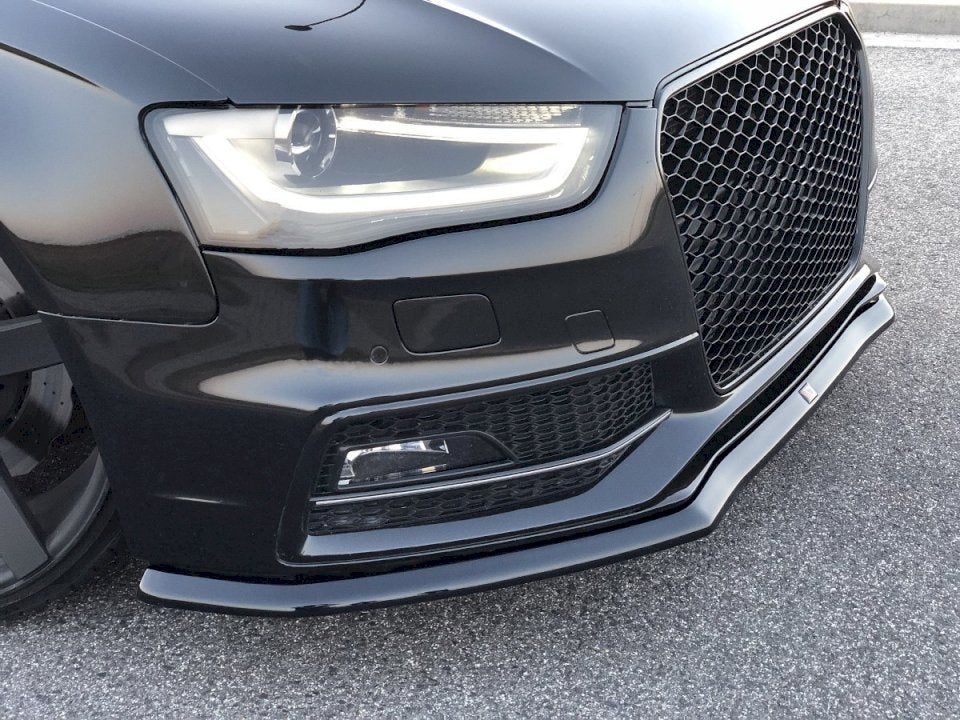 Maxton Design - FRONT SPLITTER V.1 AUDI S4 / A4 S-LINE B8 FL
