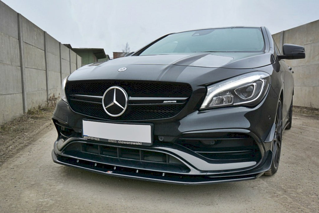 Maxton Design - FRONT SPLITTER V.1 MERCEDES CLA 45 AMG C117 (FACELIFT) (2017-UP)