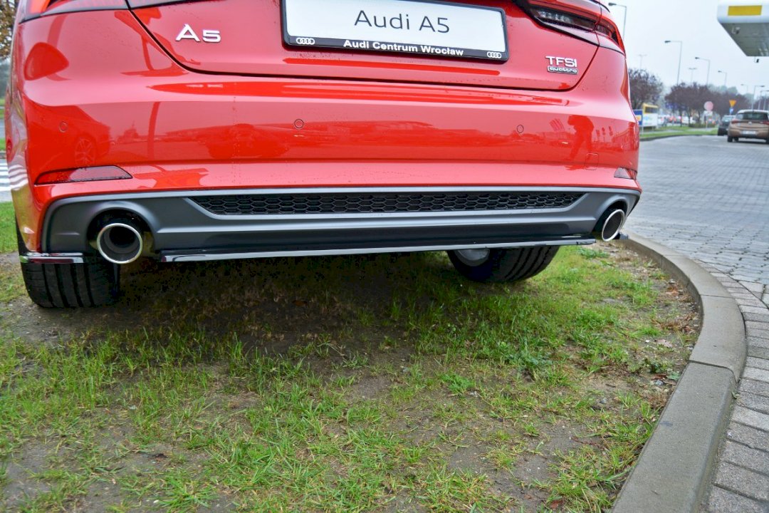 Maxton Design - CENTRAL REAR SPLITTER AUDI A5 F5 S-LINE COUPE (WITHOUT A VERTICAL BAR) (2016 - UP)