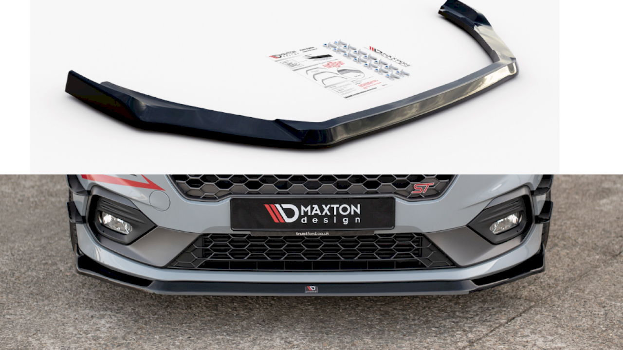 Maxton Design - FRONT SPLITTER V.5 FORD FIESTA MK8/8.5 ST / ST-LINE