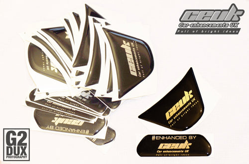 CEUK Steering Wheel Gel Badge for MK7 Fiesta – Black & Chrome