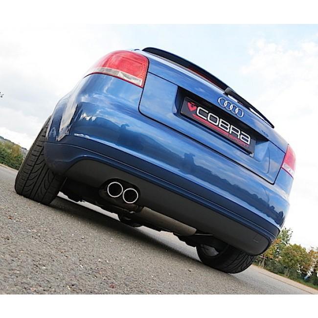 Cobra Exhausts - Audi A3 (8P) 2.0 TFSI 2WD (5 Door Sportback) Turbo Back Performance Exhaust