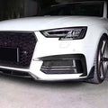 Carbon Fibre Fog Light Covers for Audi A4 B9 S Line 16-19