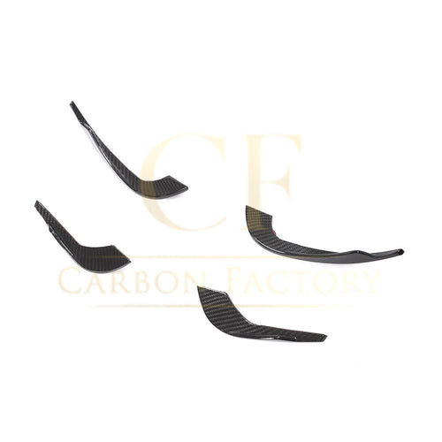 Carbon Fibre Front Bumper Canards for Audi A4 B9 S Line & S4 19-22