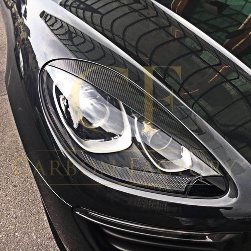Carbon Fibre Headlight Trims for Porsche Macan 14-17
