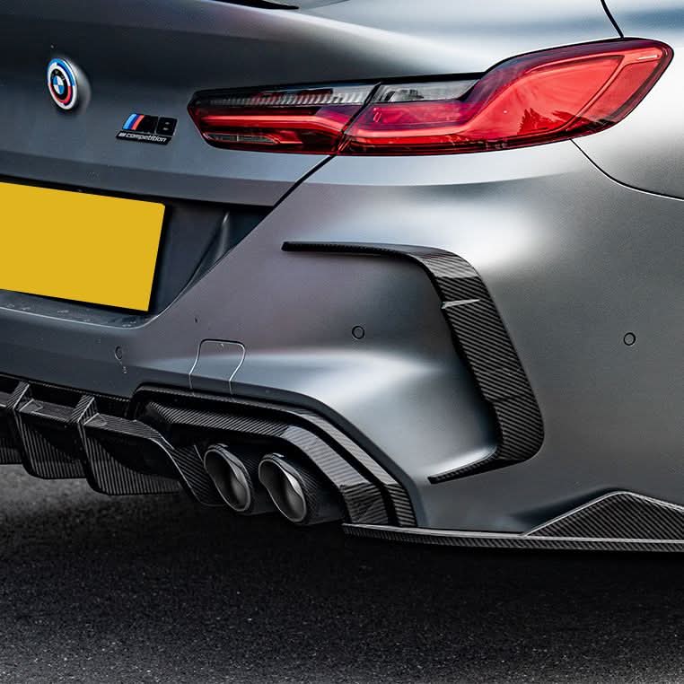 SQ Style Pre-Preg Carbon Fibre Rear Trims for BMW F91 F92 M8 20-Present