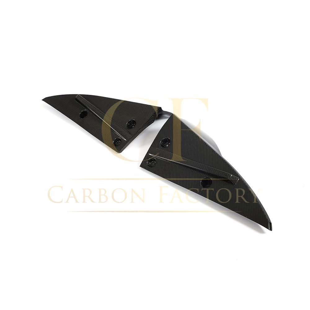 V Style Carbon Fibre Rear Bumper Extension for Tesla Model S Facelift 21-Present