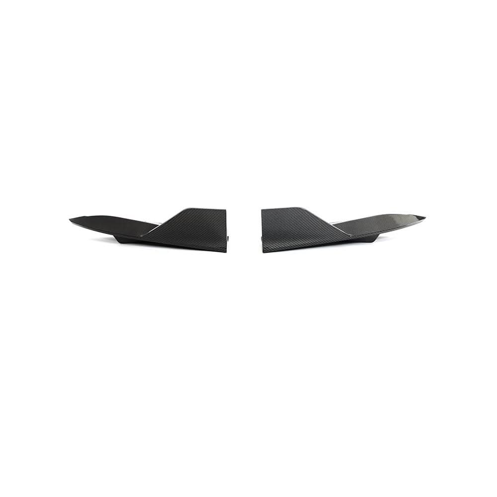 V Style Carbon Fibre Rear Bumper Extensions for Tesla Model S Facelift 21-Present