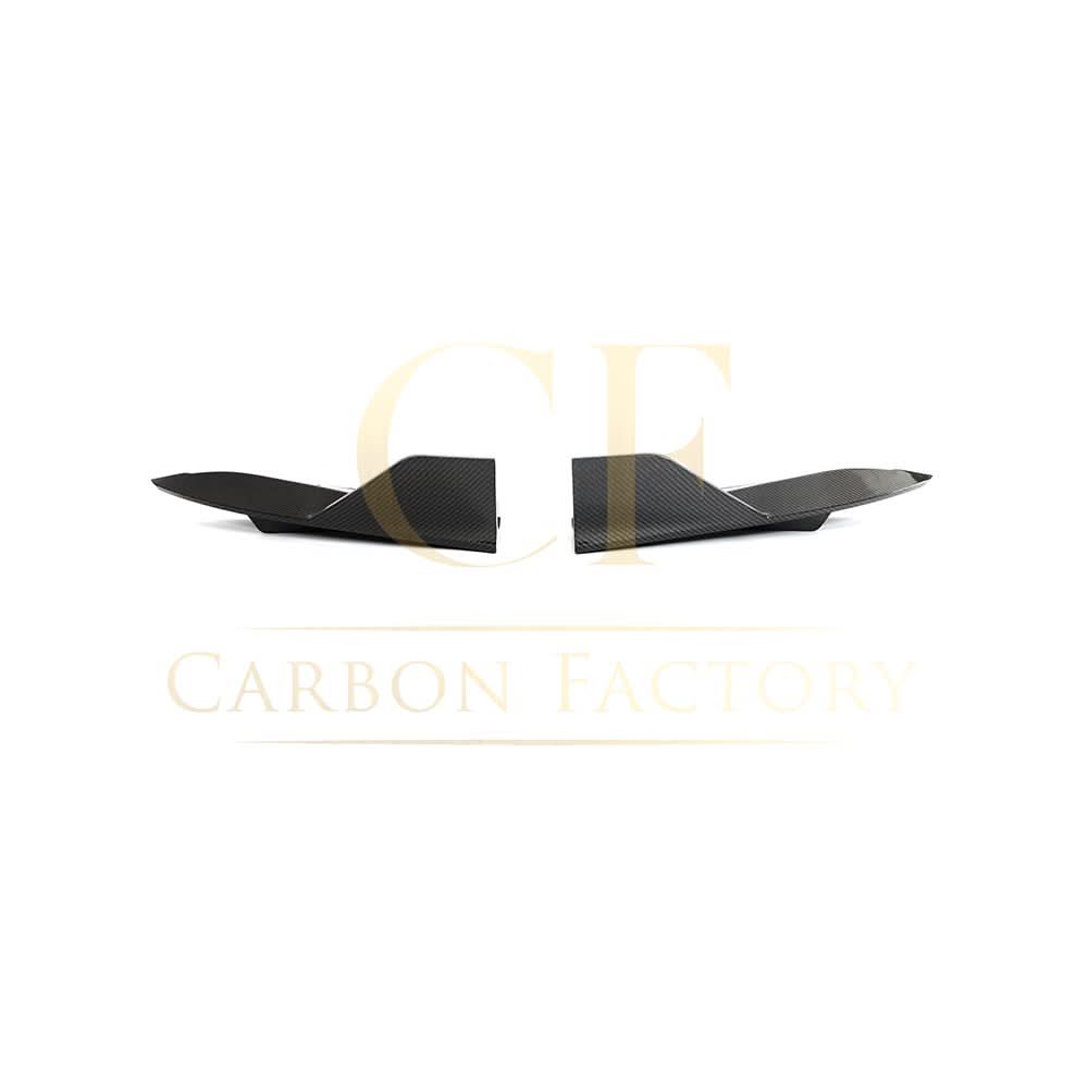 V Style Carbon Fibre Rear Bumper Extensions for Tesla Model S Facelift 21-Present