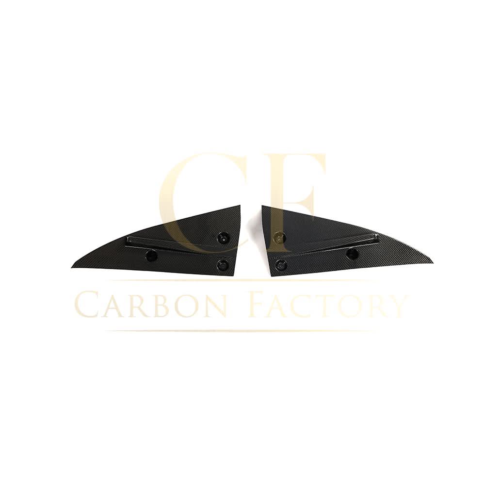 V Style Carbon Fibre Rear Bumper Extensions for Tesla Model S Facelift 21-Present