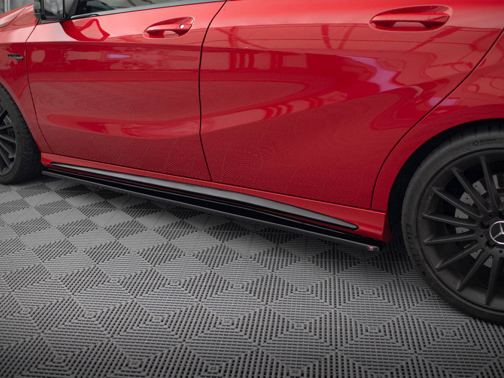 Maxton Design - SIDE SKIRTS DIFFUSERS MERCEDES CLA 45 AMG C117 (FACELIFT) (2017-UP) & A W176 AMG FACELIFT (2015-2018)
