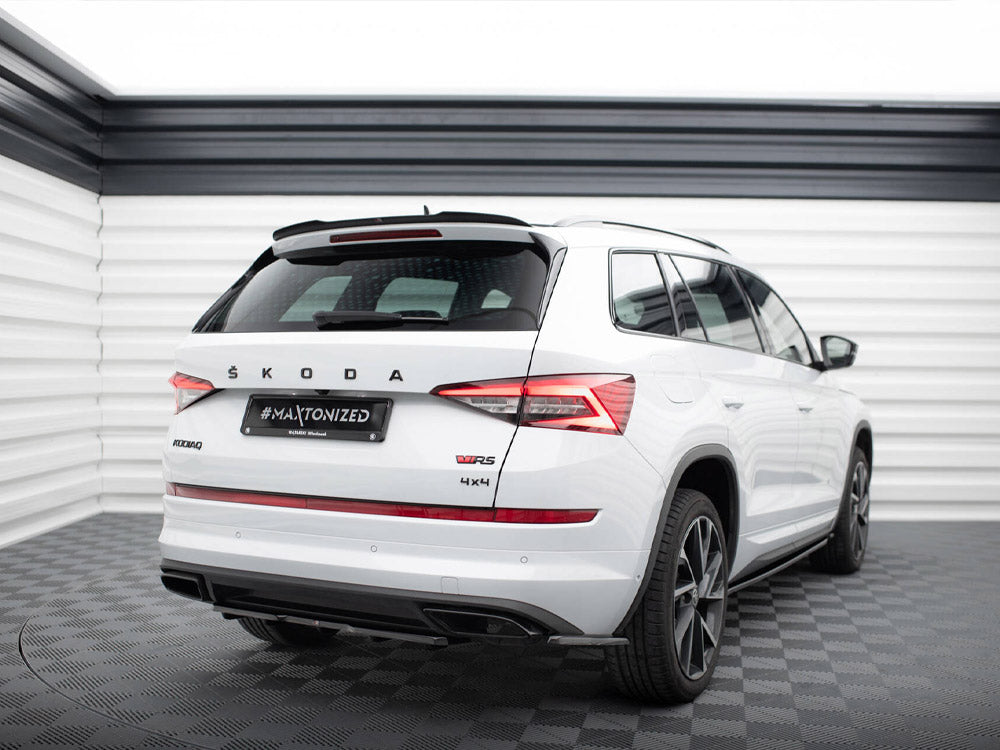 Maxton Design - REAR SIDE SPLITTERS SKODA KODIAQ SPORTLINE *VERSION WITH MUDFLAPS* (2017-2021)