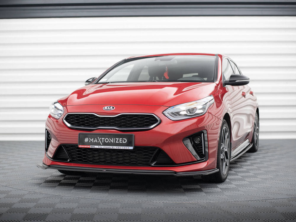 Maxton Design - FRONT SPLITTER V.2 KIA CEED GT / GT-LINE MK3 / PROCEED MK1