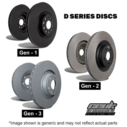 EBC Front Brake Disc Upgrade (Multiple Options) - Audi A3 8P (Models Listed Within)