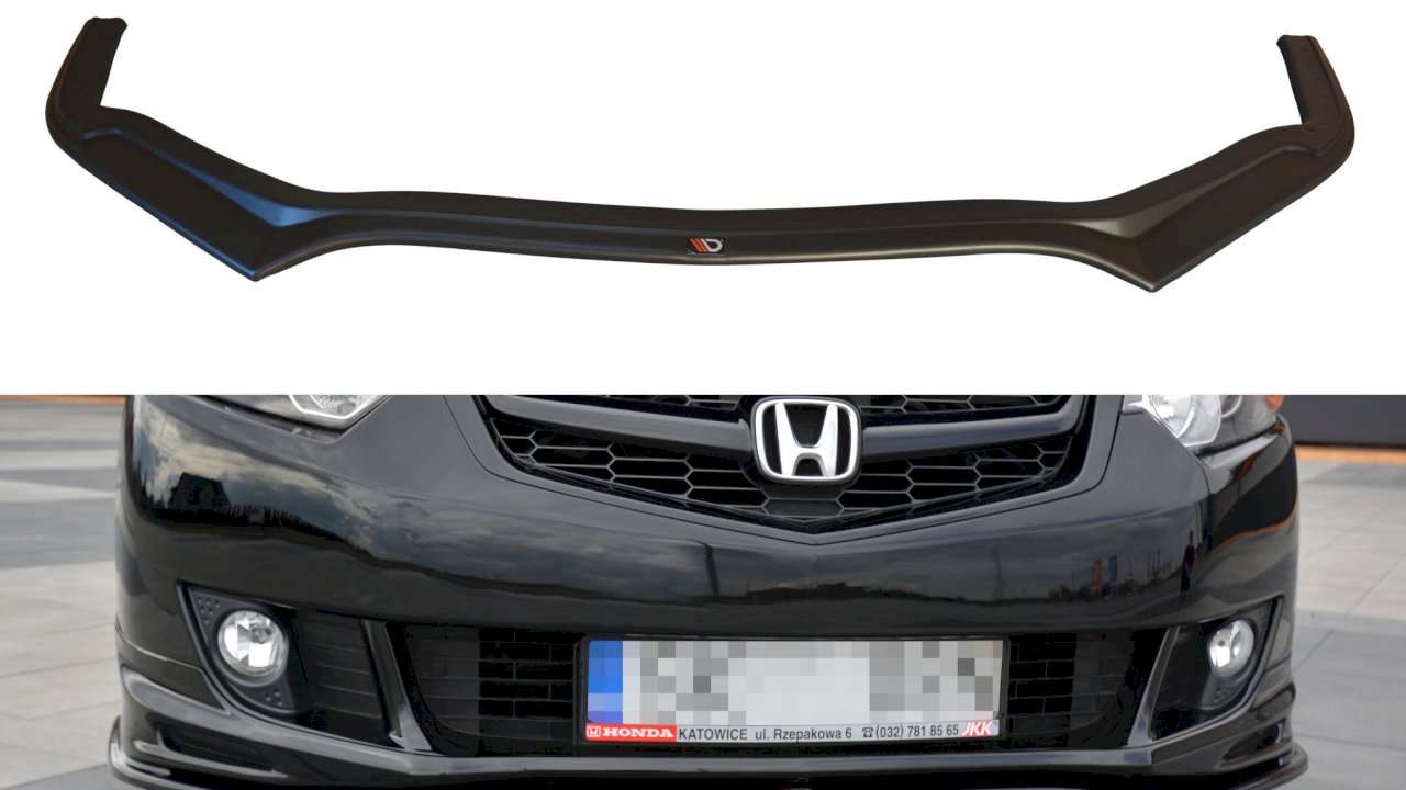 Maxton Design - FRONT SPLITTER HONDA ACCORD MK8 TYPE-S (CU-SERIES) PRE-FACELIFT SEDAN (2009-2011)