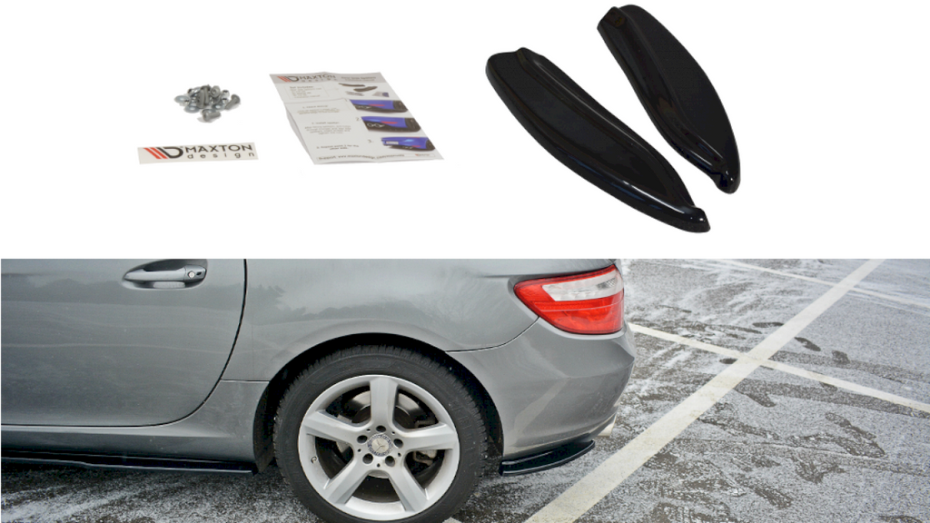 Maxton Design - REAR SIDE SPLITTERS V.1 MERCEDES-BENZ SLK R172 STANDARD (2011-2015)