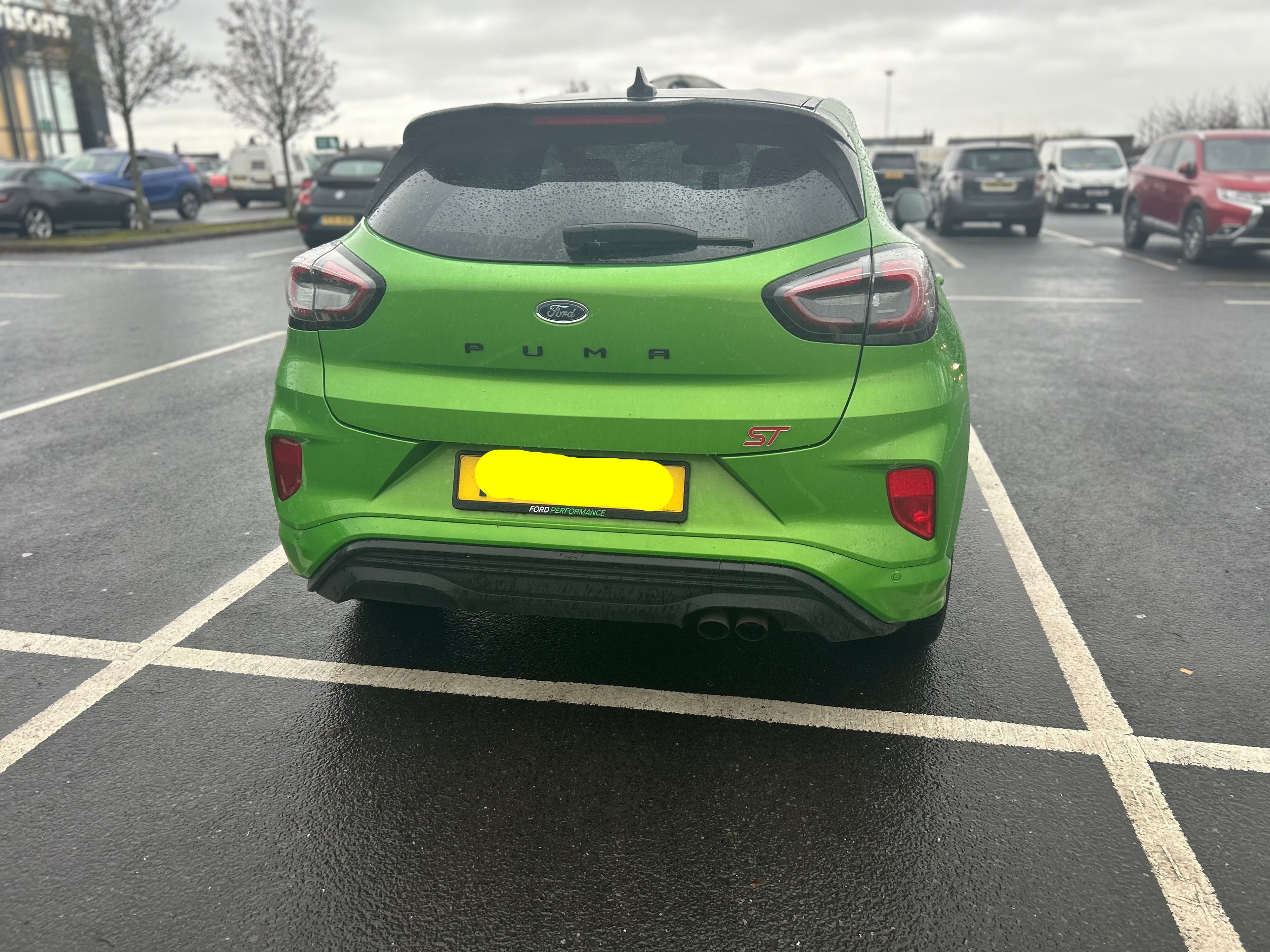 Ford Performance Number Plate Surrounds – Multi-Colour Logo | Sold as a Pair