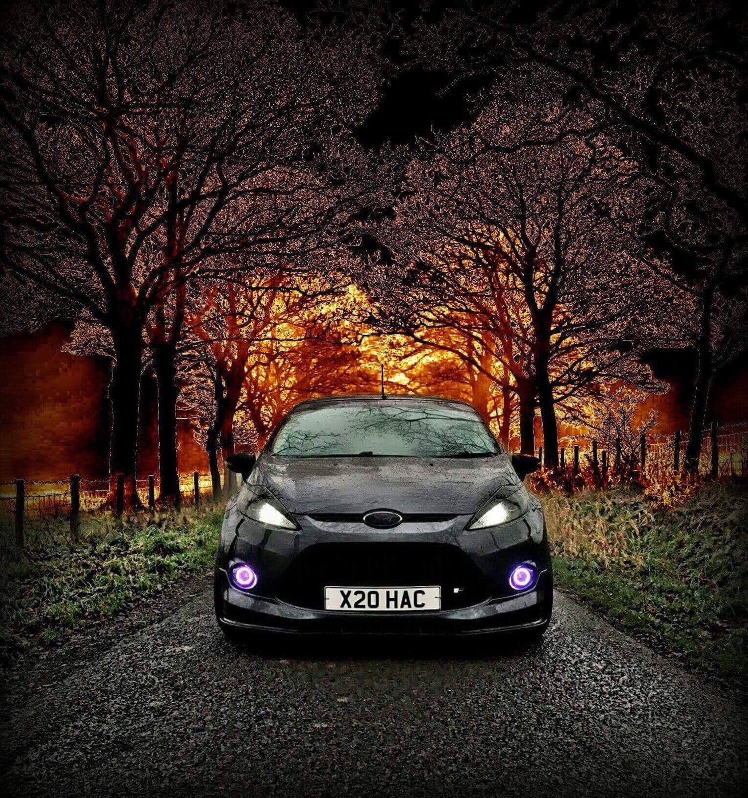 RGB Halo Fog Light Rings – 70mm/60mm App Controlled | CEUK