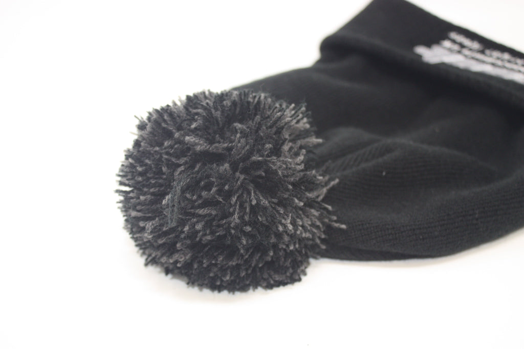 Official CEUK Winter Bobble Hat – Black Wool with Embroidered Logo | Optional Air Freshener