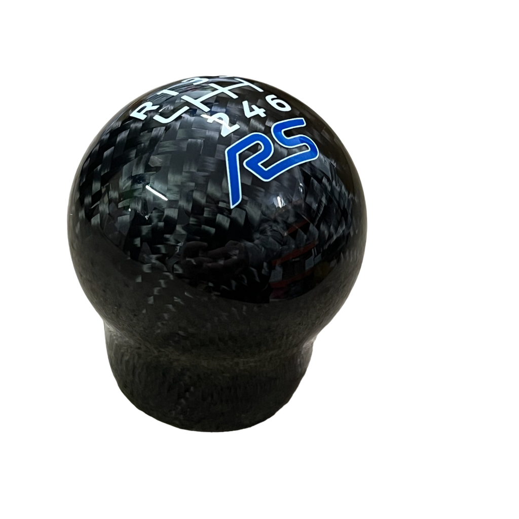 Genuine Carbon Fibre Gear Knob with RS Logo – Fits Most Ford Models