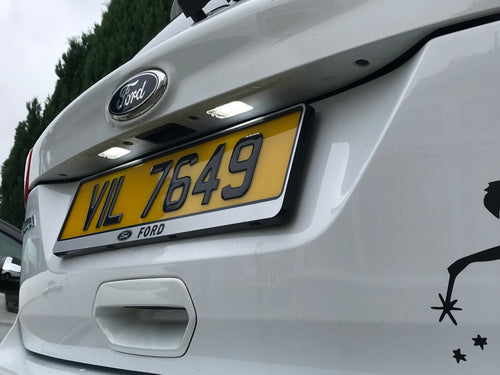 BriteVue Full LED Number Plate Light Units (Pair) – Sealed SMD Replacement (T10 | W5W) - Ford Kuga MK1 (2007-2012)