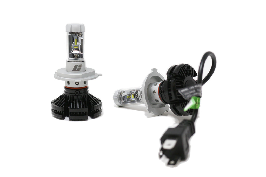 VW Up! Dip & Main Beam #Enhanced H4 LED Headlight Bulb Kit – 6000K with DIY Tint Film | 12,000 Lumens (472 | P43t)