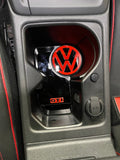 VW Golf MK8 - Cup Holder Inserts With Logo