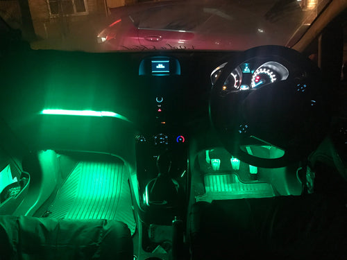CEUK Enhanced Edition RGB Glove Box & Footwell LED Kit – Bluetooth Controlled (Plug & Play)
