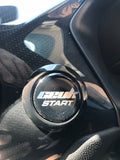 MK8 Fiesta Push Start Button Gel Overlay | CEUK Logo Chrome on Black