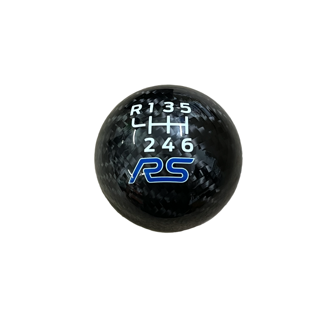 Genuine Carbon Fibre Gear Knob with RS Logo – Fits Most Ford Models