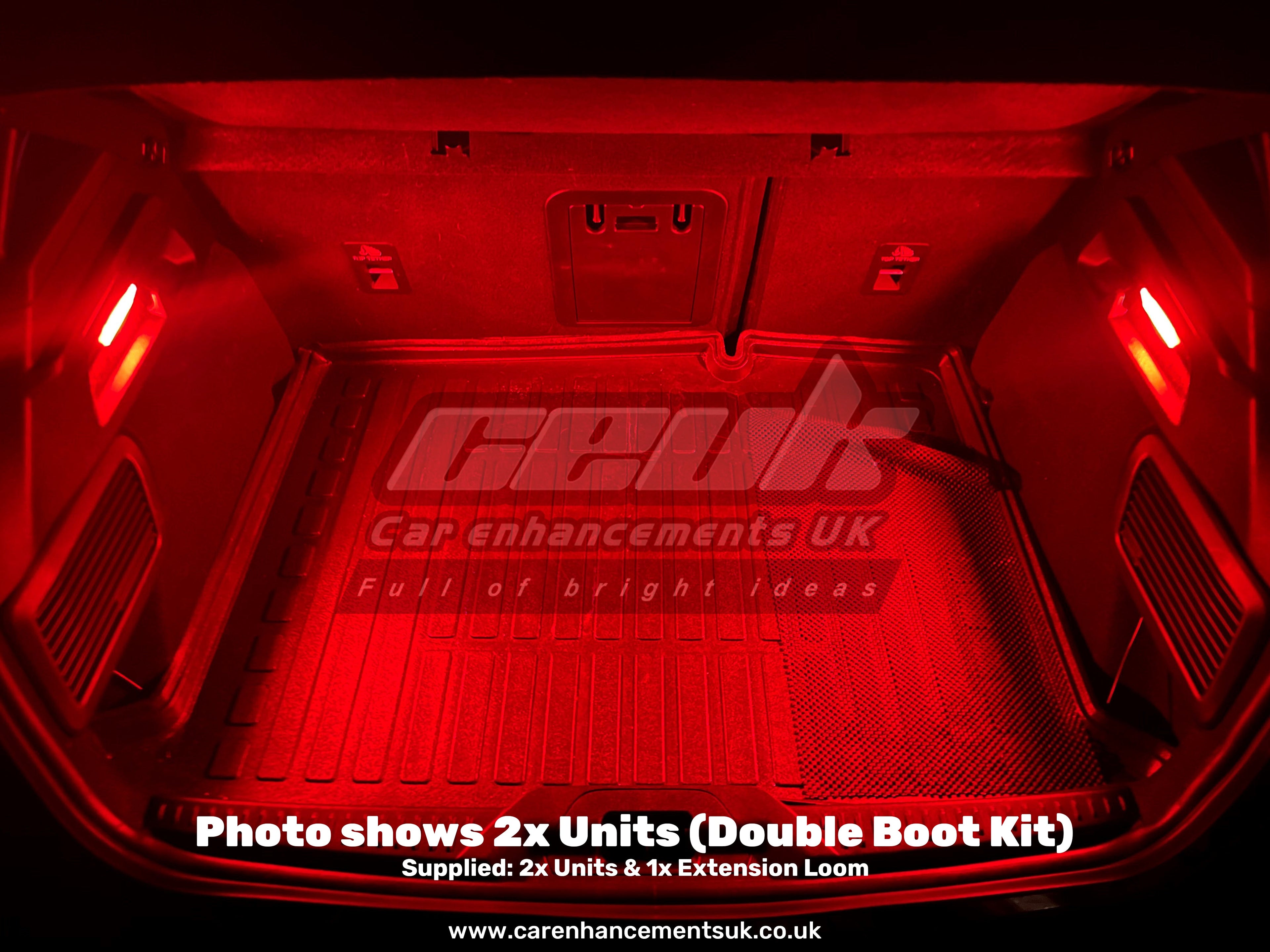 Enhanced Edition Double Boot Light Kit - Full Replacement LED Boot Unit - Ford Puma MK2