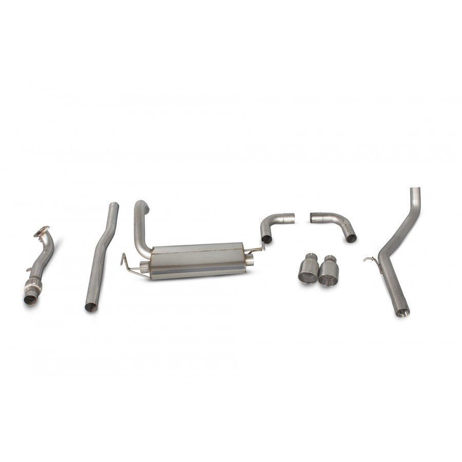 Fiat 500/595/695 Abarth (IHI & Garrett Turbo) Scorpion Exhausts Cat Back None Resonated