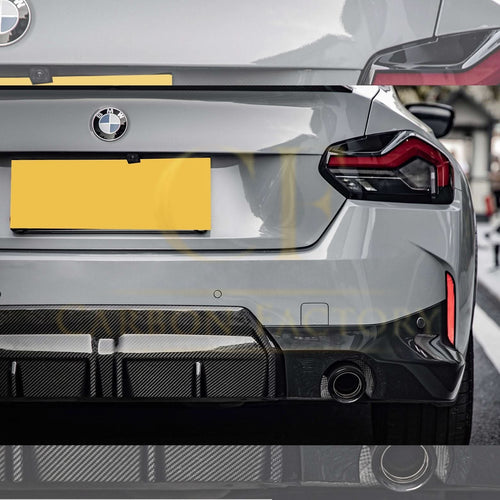 CF Style Pre-Preg Carbon Fibre Rear Diffuser for BMW 2 Series G42 Coupe 21-Present
