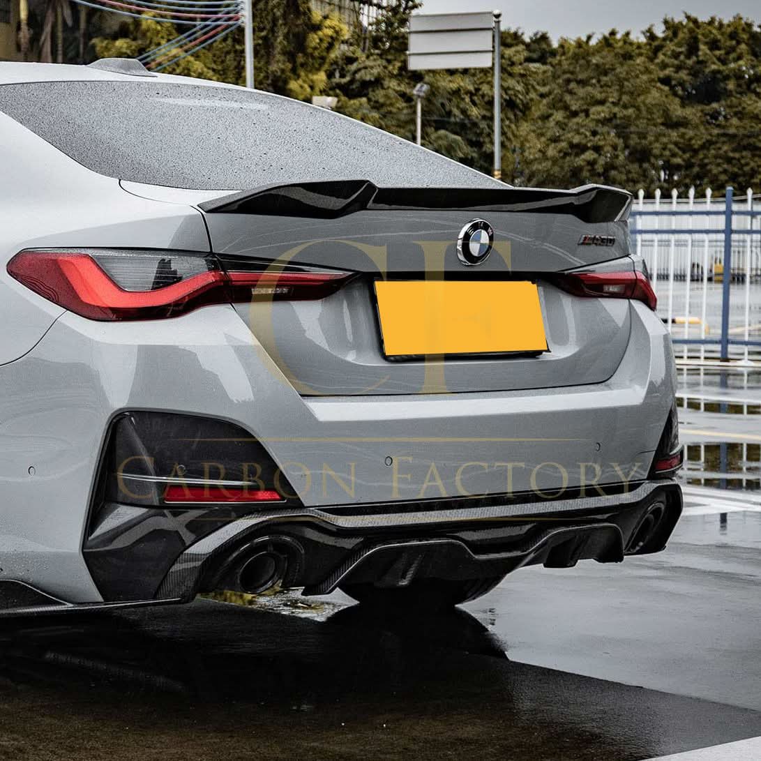 SQ Style Pre-Preg Carbon Fibre Rear Diffuser Dual Exhaust for BMW G26 4 Series Gran Coupe 21-26