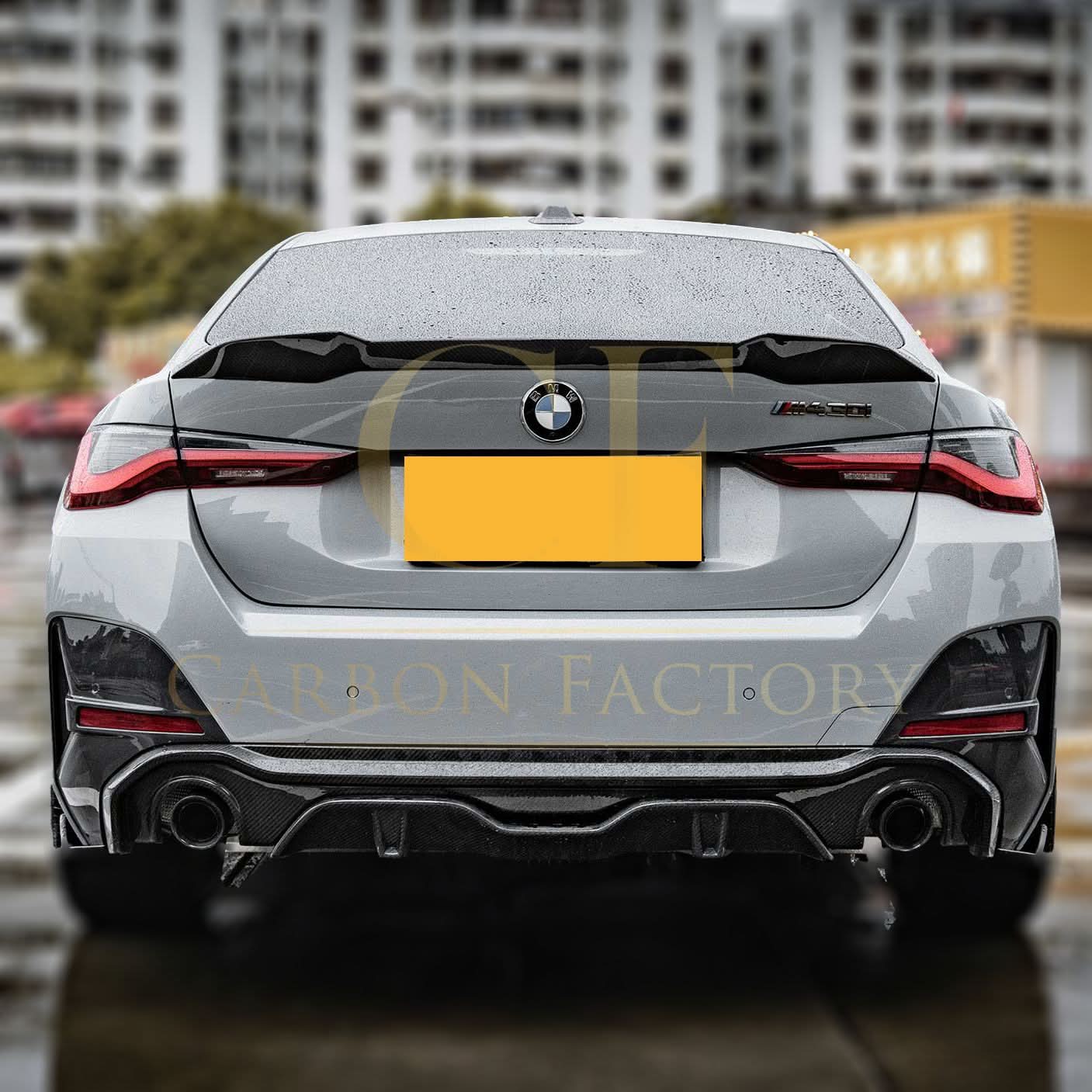 SQ Style Pre-Preg Carbon Fibre Rear Diffuser Dual Exhaust for BMW G26 4 Series Gran Coupe 21-26