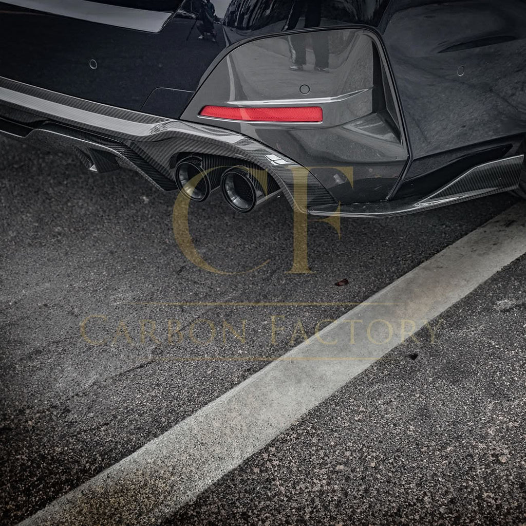 SQ Style Pre-Preg Carbon Fibre Rear Diffuser Quad Exhaust for BMW G26 4 Series Gran Coupe 21-26