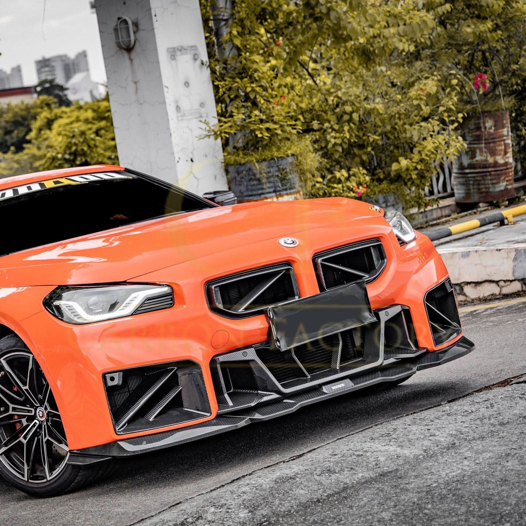 DS Style Pre-Preg Carbon Fibre Front Bumper Trim for BMW G87 M2 23-Present