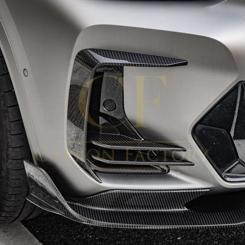 DS Style Pre-Preg Carbon Fibre Front Induction Trims for BMW G01 X3 G02 X4 G08 IX3 LCI 22-25