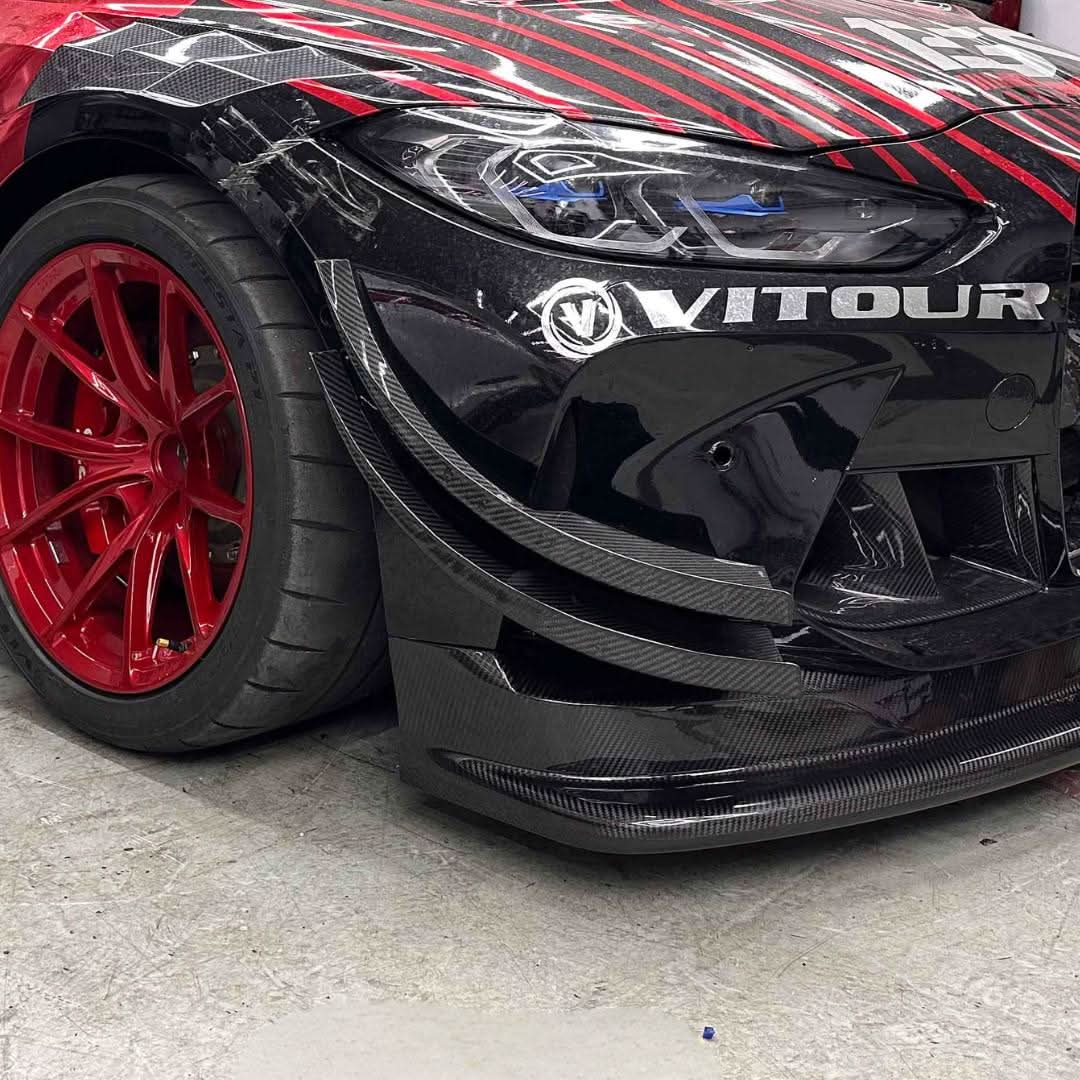 GT4 Style Pre-Preg Carbon Fibre Front Canards for BMW G80 G81 M3 G82 G83 M4 21-Present
