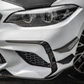 SQ Style Pre-Preg Carbon Fibre Front Bumper Canards for BMW F87 M2 LCI 18-22