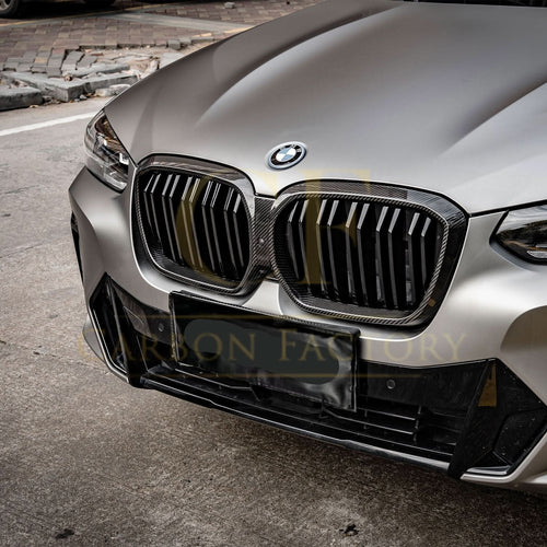 Double Slat Pre-Preg Carbon Fibre Front Grille for BMW G08 IX3 LCI 22-25