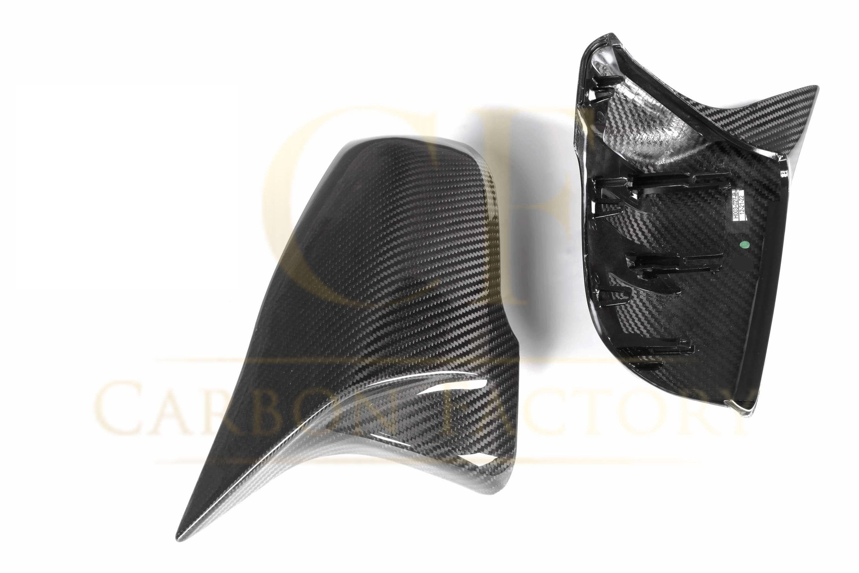 CF Style Pre-Preg Carbon Fibre Mirror Covers for Toyota Supra A90 19-24