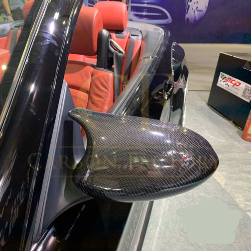 CF Style Pre-Preg Carbon Fibre Replacement Mirror Covers for BMW E81 E82 E87 E88 1 Series E90 E92 E93 3 Series Pre-LCI