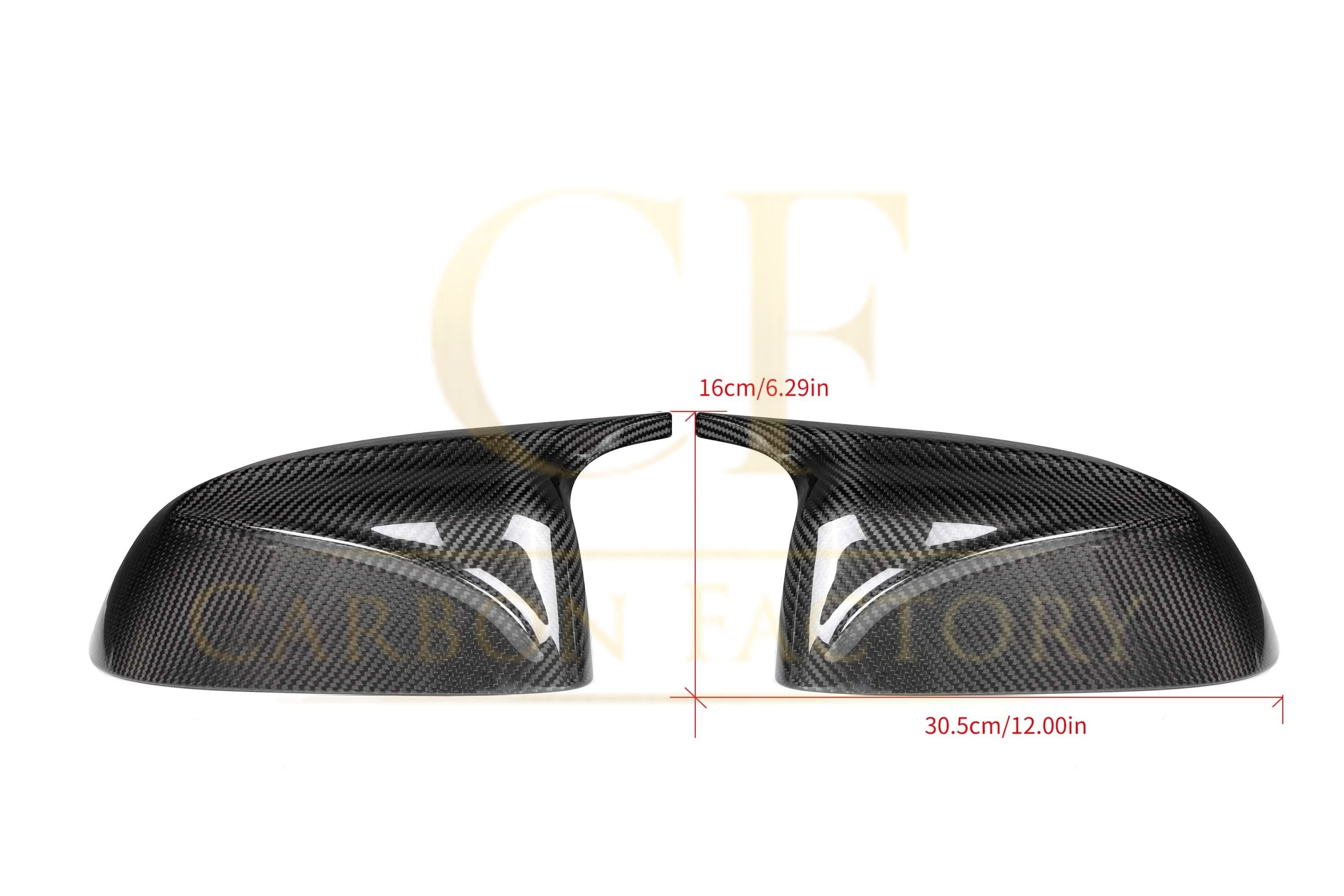 CF Style Pre-Preg Carbon Fibre Replacement Mirror Covers for BMW G06 X6 G07 X7 19-25