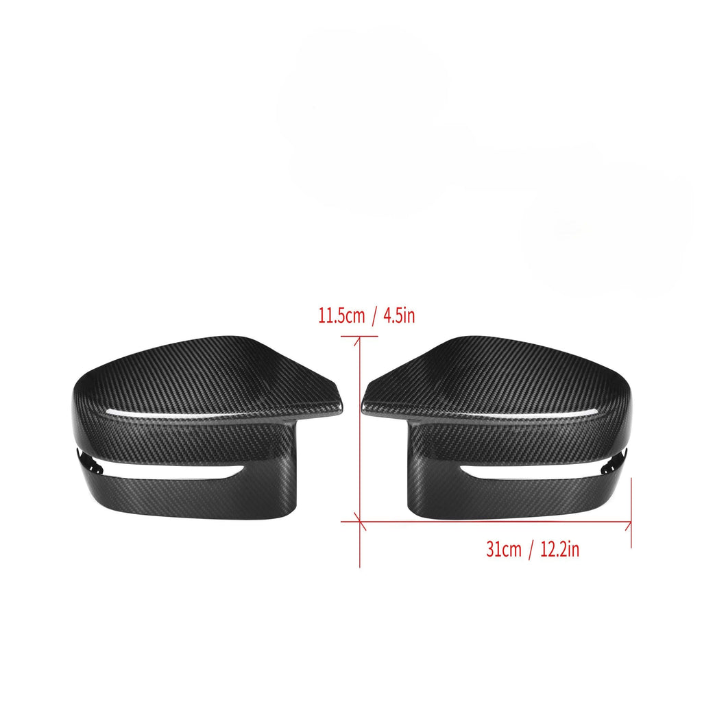 CF Style Pre-Preg Carbon Fibre Replacement Mirror Covers for BMW G11 G12 7 Series RHD 15-22