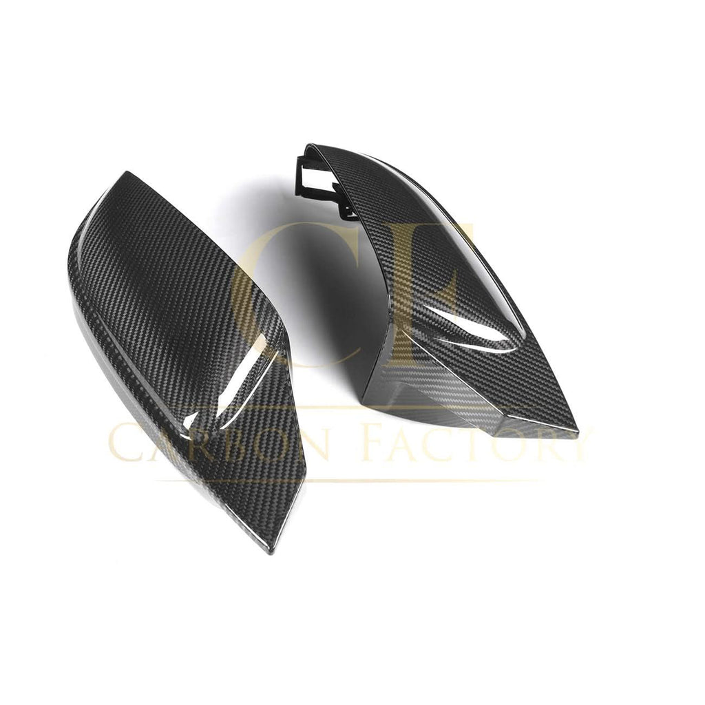 CF Style Pre-Preg Carbon Fibre Replacement Mirror Covers for BMW G14 G15 G16 8 Series LHD 15-22