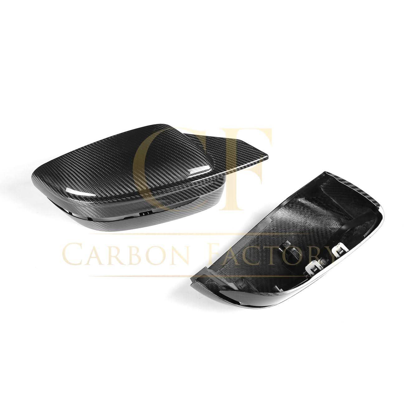 CF Style Pre-Preg Carbon Fibre Replacement Mirror Covers for BMW G14 G15 G16 8 Series LHD 15-22