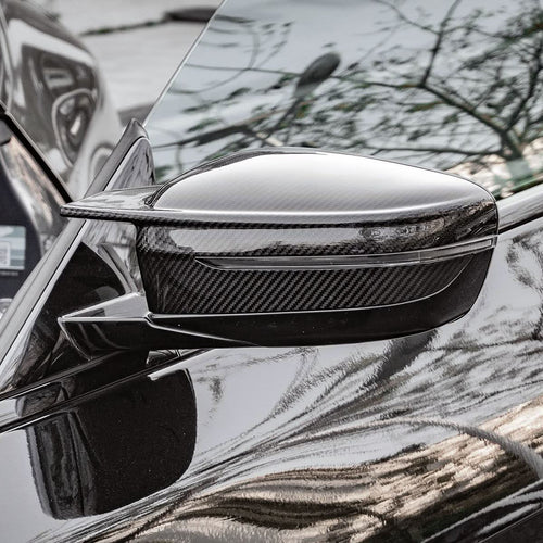 CF Style Pre-Preg Carbon Fibre Replacement Mirror Covers for BMW G20 G21 3 Series LHD 20-25