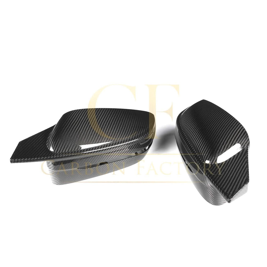 CF Style Pre-Preg Carbon Fibre Replacement Mirror Covers for BMW G30 G31 5 Series LHD 15-22