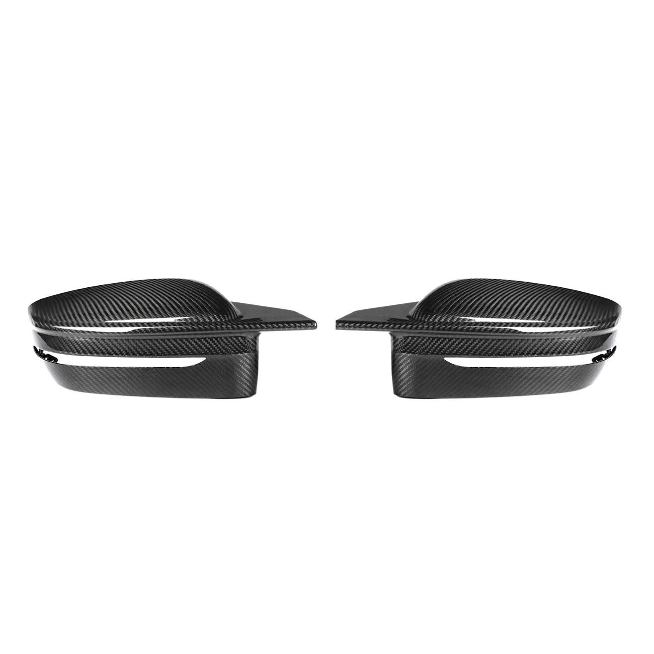 CF Style Pre-Preg Carbon Fibre Replacement Mirror Covers for BMW G42 2 Series LHD 20-25